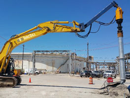 Helical pile foundation