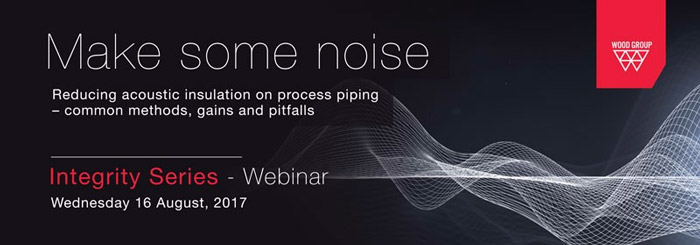 Webinar reducing acoustic insulation on process piping